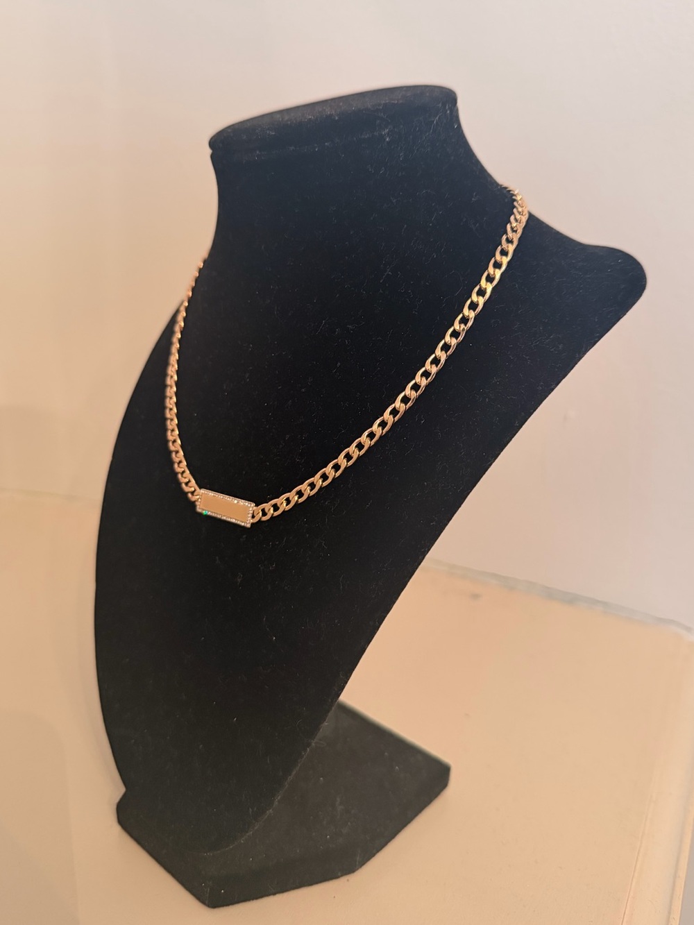 Gold ID Chain Necklace - Women Jewelry